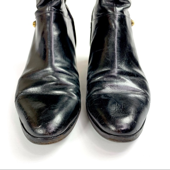 Salvadore Ferragamo Leather Vintage Boot Black - Picture 7 of 8